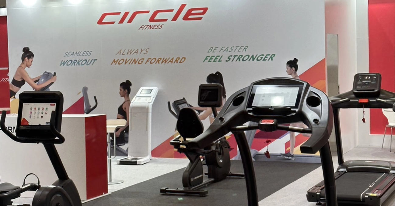 Circle Fitness promotes its brand and products at IHRSA and TaiSPO Trade Shows